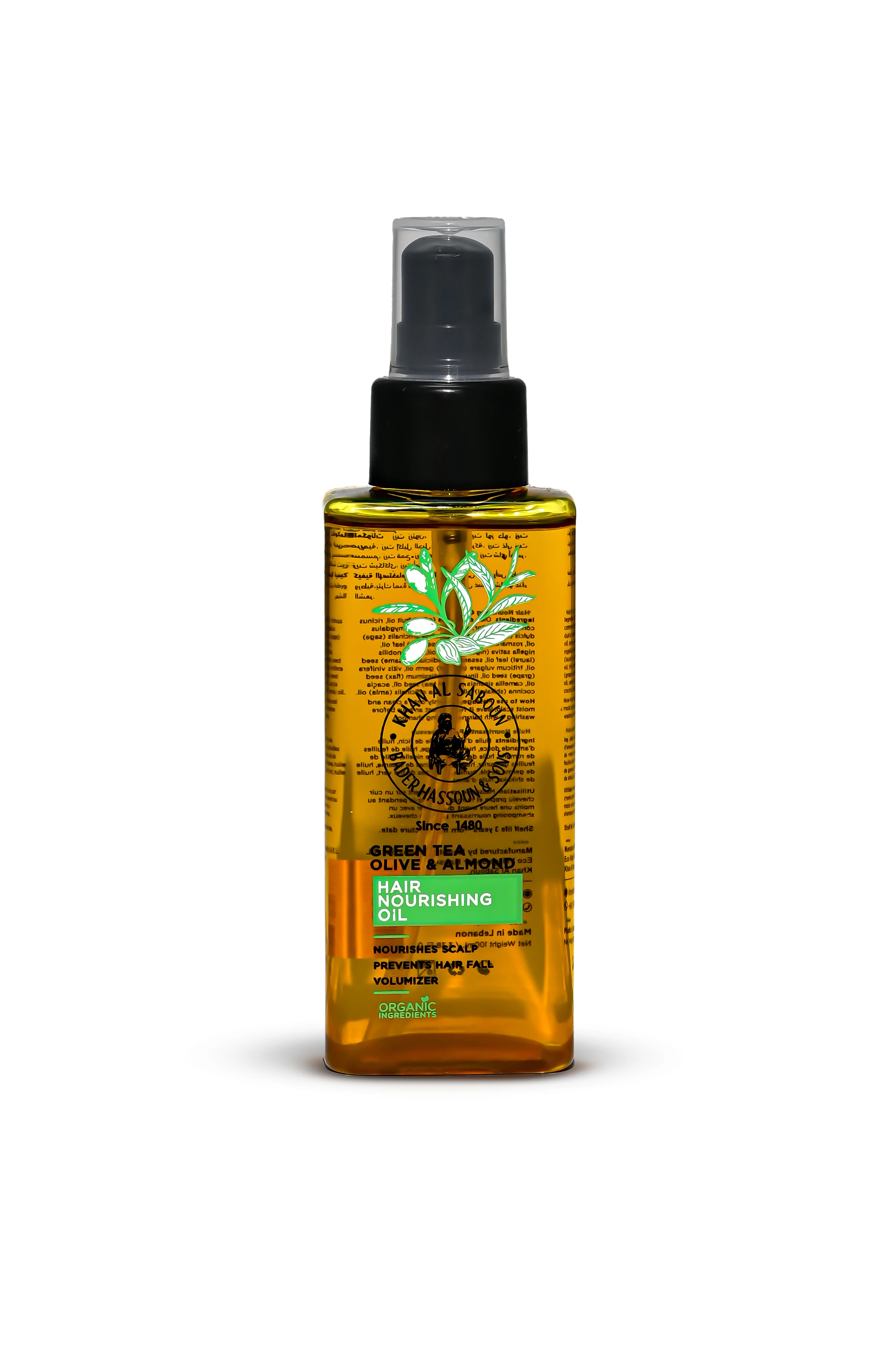 Green Tea, Olive, & Almond Hair Nourishing Oil