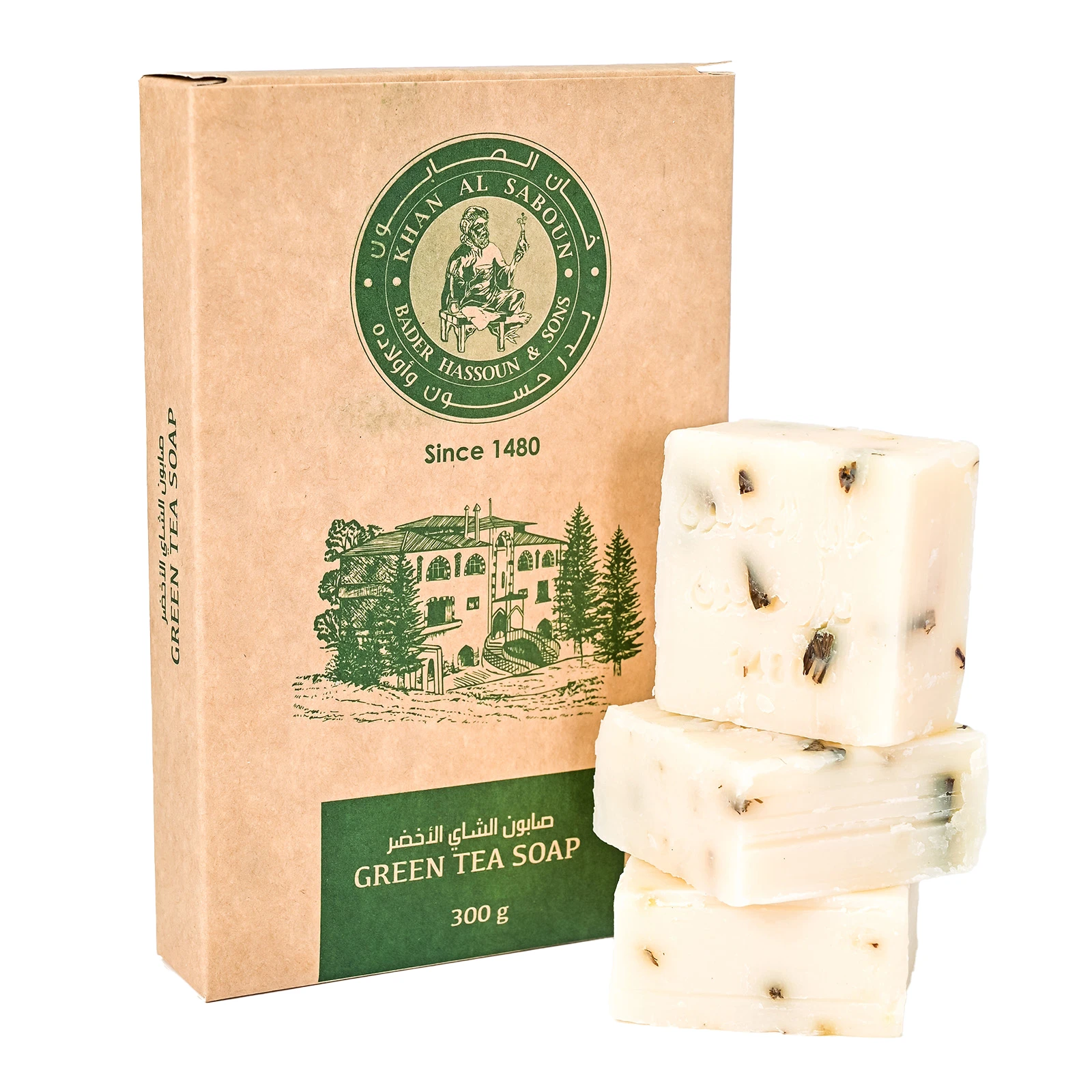 Green Tea Herbal Soap Packet (300g)