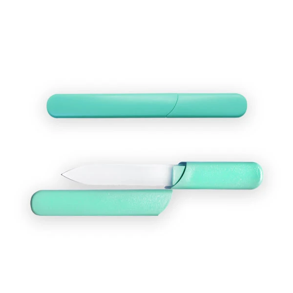Double-Sided Glass Nail File With Cover