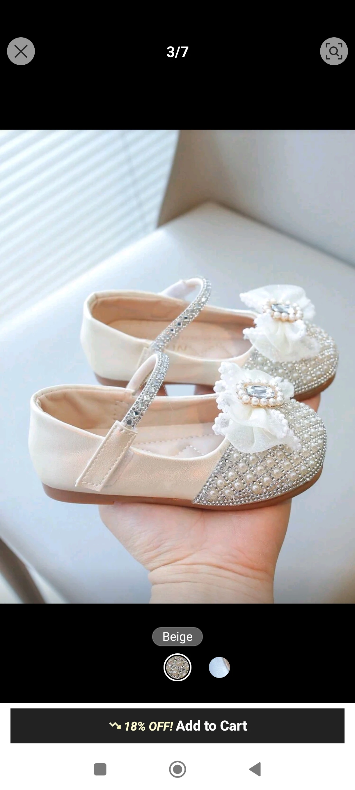 Stylish Girl Pearl Beige Flat