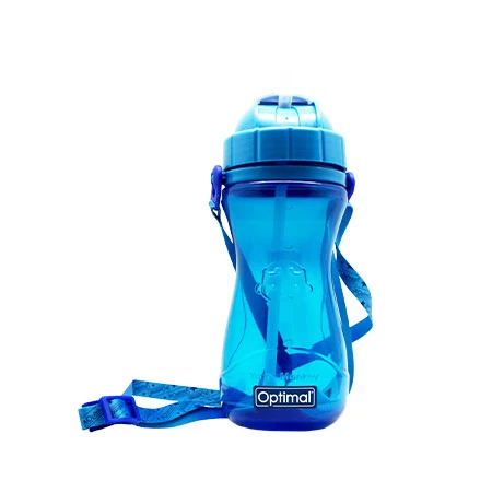 Optimal- Silicone Straw Bottle 500ML