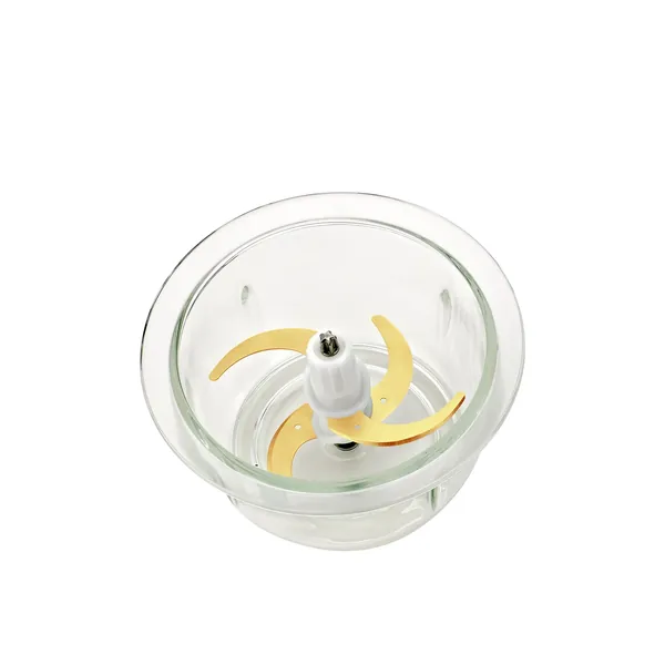 Electric Chopper with 300W Motor, 2L Glass Bowl, 4 Titanium Blades