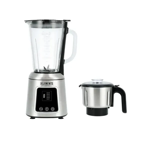 Electric 2-in-1 Blender with Grinder, 600W, 1.5L Glass Jar