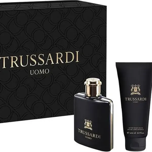 Uomo Eau de Toilette Gift Set for Men, 3 Piece Fragrance Set, Trussardi