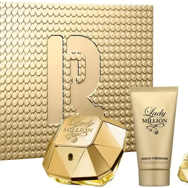 Lady Million Eau de Parfum Gift Set for Women, 3 Piece