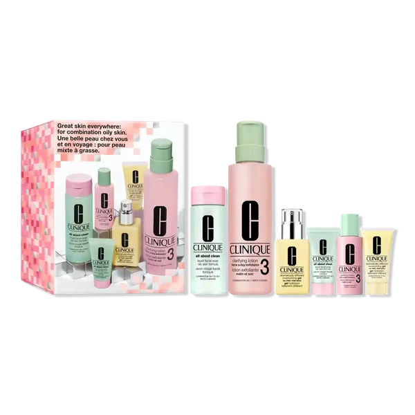 Skin Everywhere 6-Piece Skincare Set for Oily Skin, travel size