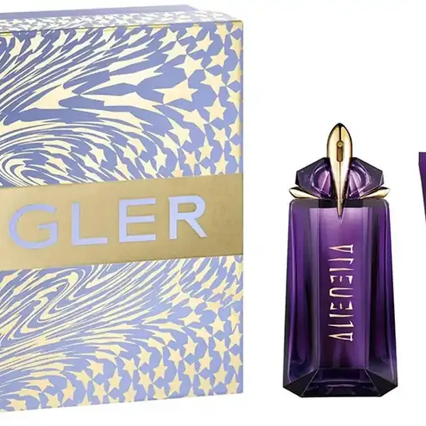 Alien Eau de Parfum Gift Set for Women, 90ml EDP, Mini & Lotion by Mugler