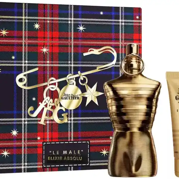 Le Male Elixir Absolu Parfum and Shower Gel Gift Set for Men by Jean Paul Gaultier
