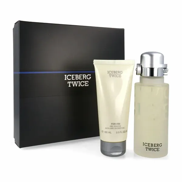 Twice Pour Homme Men's Fragrance Gift Set with Travel Size, Iceberg