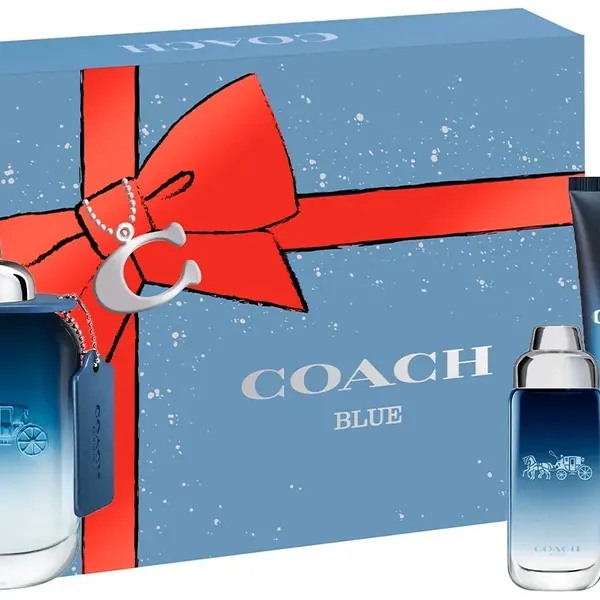 Blue Eau De Toilette Gift Set for Men, 3 Piece Set, Coach