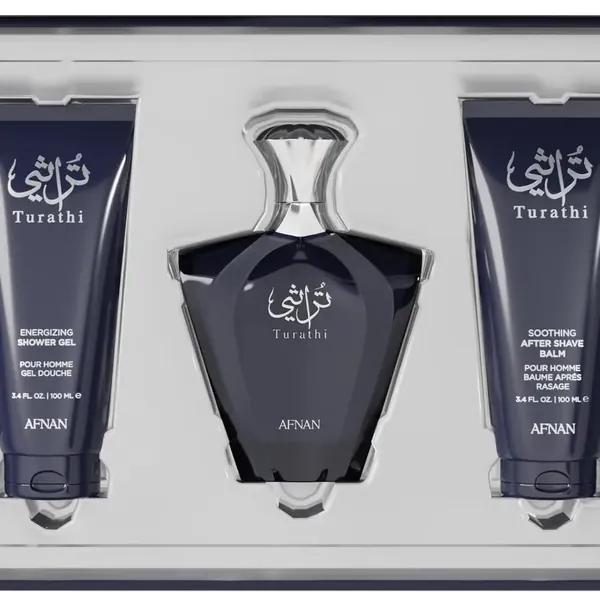 Turathi Blue Eau de Parfum Gift Set for Men, 3 Piece Set