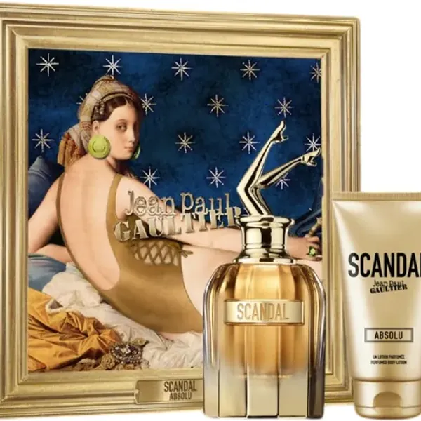 Scandal Absolu Her Gift Set with Eau De Parfum and Body Lotion, Jean Paul Gaultier