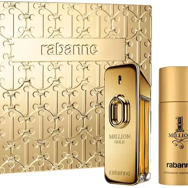 1 Million Gold Intense Gift Set for Men, Eau De Parfum & Deodorant by Paco Rabanne