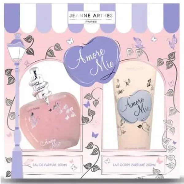 Amore Mio Gift Set with Eau De Parfum 100ml and Body Lotion 200ml by Jeanne Arthes