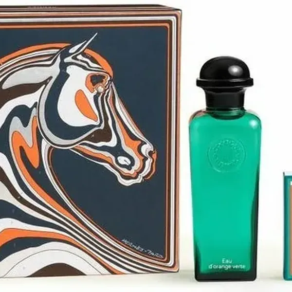 Eau d'Orange Verte citrus fragrance gift set for men and women by Hermes