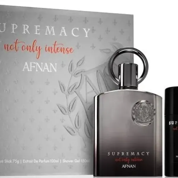 Supremacy Not Only Intense Eau de Parfum Gift Set for Men, 3pcs by Afnan