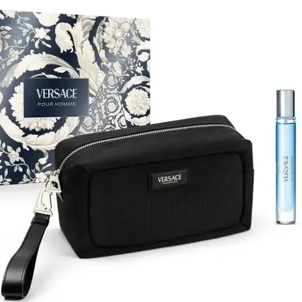 Pour Homme Eau de Toilette Gift Set for Men with Beauty Case, Versace