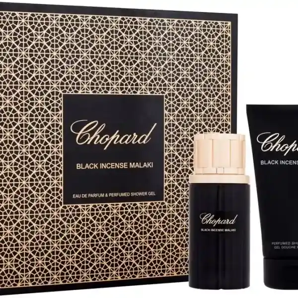Black Incense Malaki Gift Set with Eau De Parfum and Shower Gel by Chopard