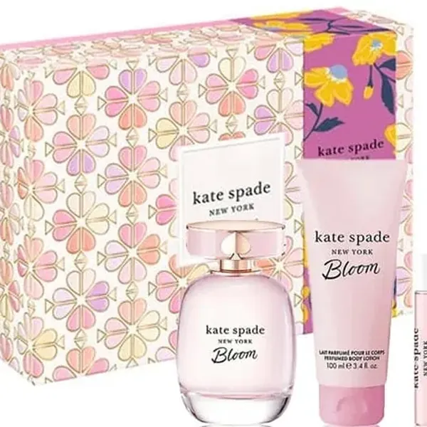 Bloom Eau de Toilette Gift Set for Women, 3 Piece Set, kate spade
