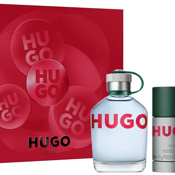 Hugo Man Eau De Toilette Gift Set for Men, 3 Piece Fragrance Set by Hugo Boss
