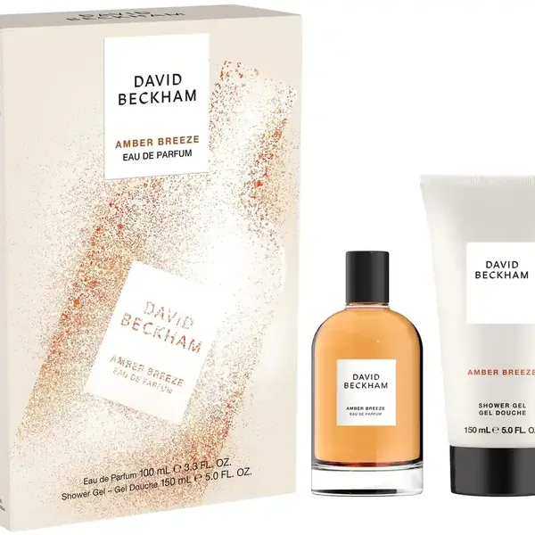 Amber Breeze Eau De Parfum and Shower Gel Gift Set for Men by David Beckham