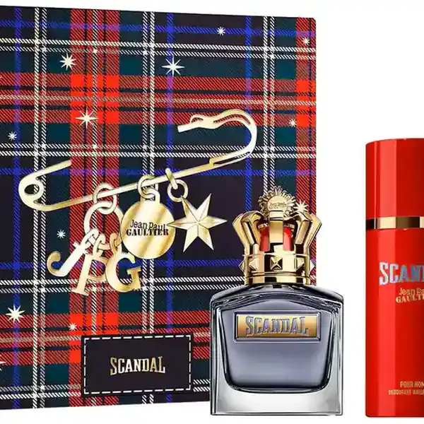 Scandal Pour Homme Eau de Toilette Gift Set for Men, 3 Piece