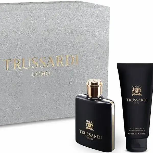 Uomo Deluxe Eau de Toilette Gift Set for Men, 3 Piece Set, Trussardi