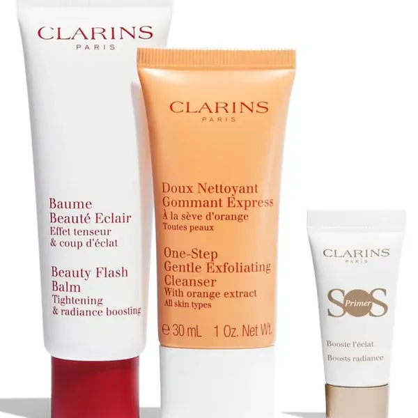 Radiance Boosting Skincare Gift Set with Balm, Cleanser, Primer