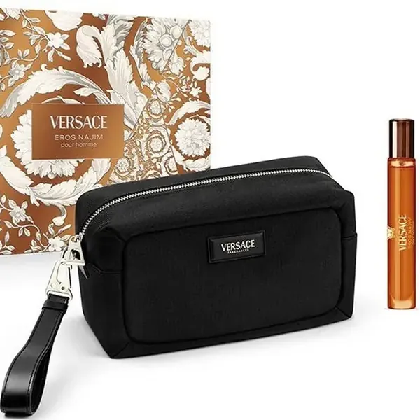 Eros Najim Parfum Gift Set for Men with Beauty Case, Versace