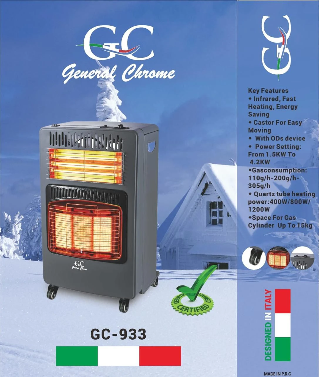 General Chrome Gaz Heater