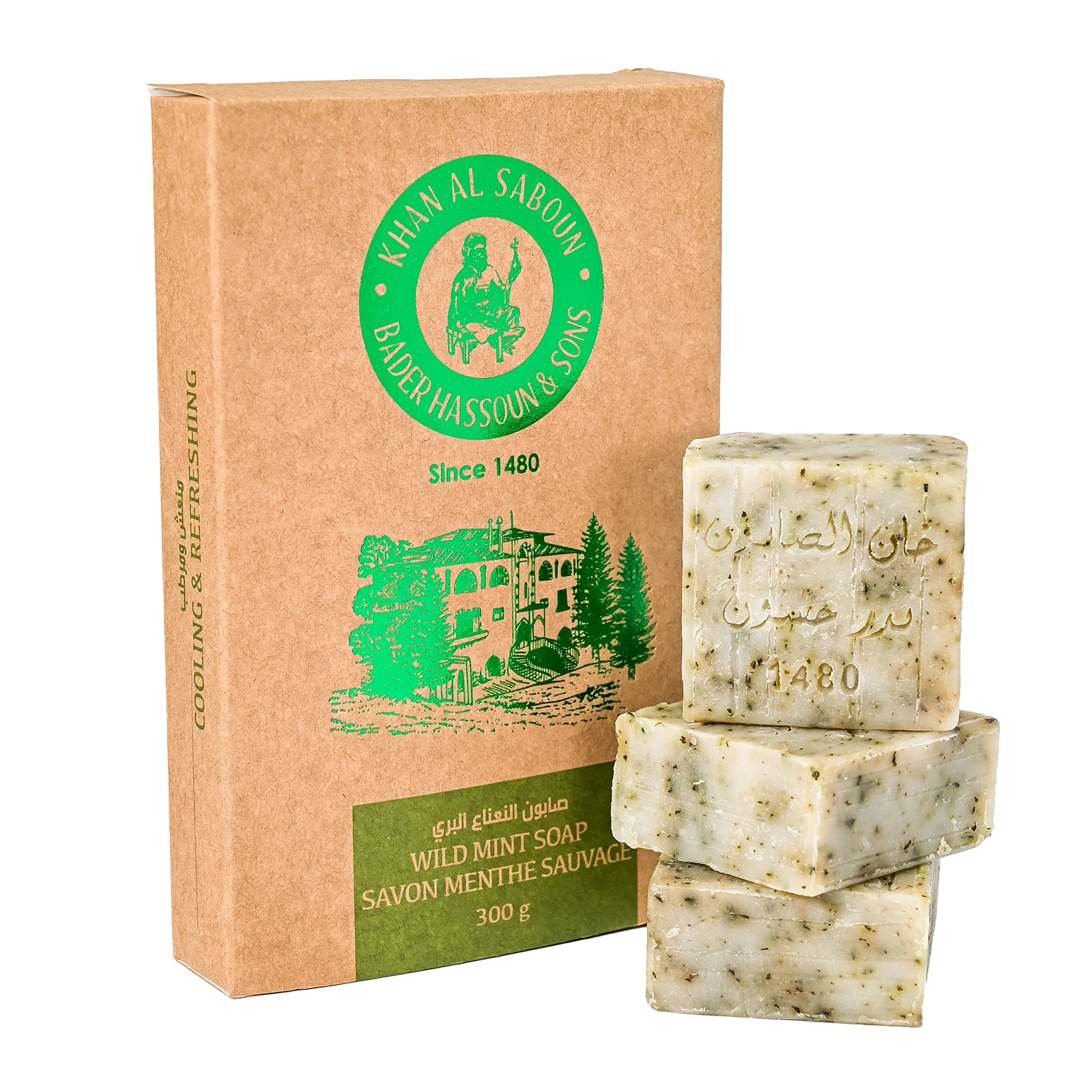 Wild Mint Herbal Soap â€“ Pack of 6 â€“ 300g