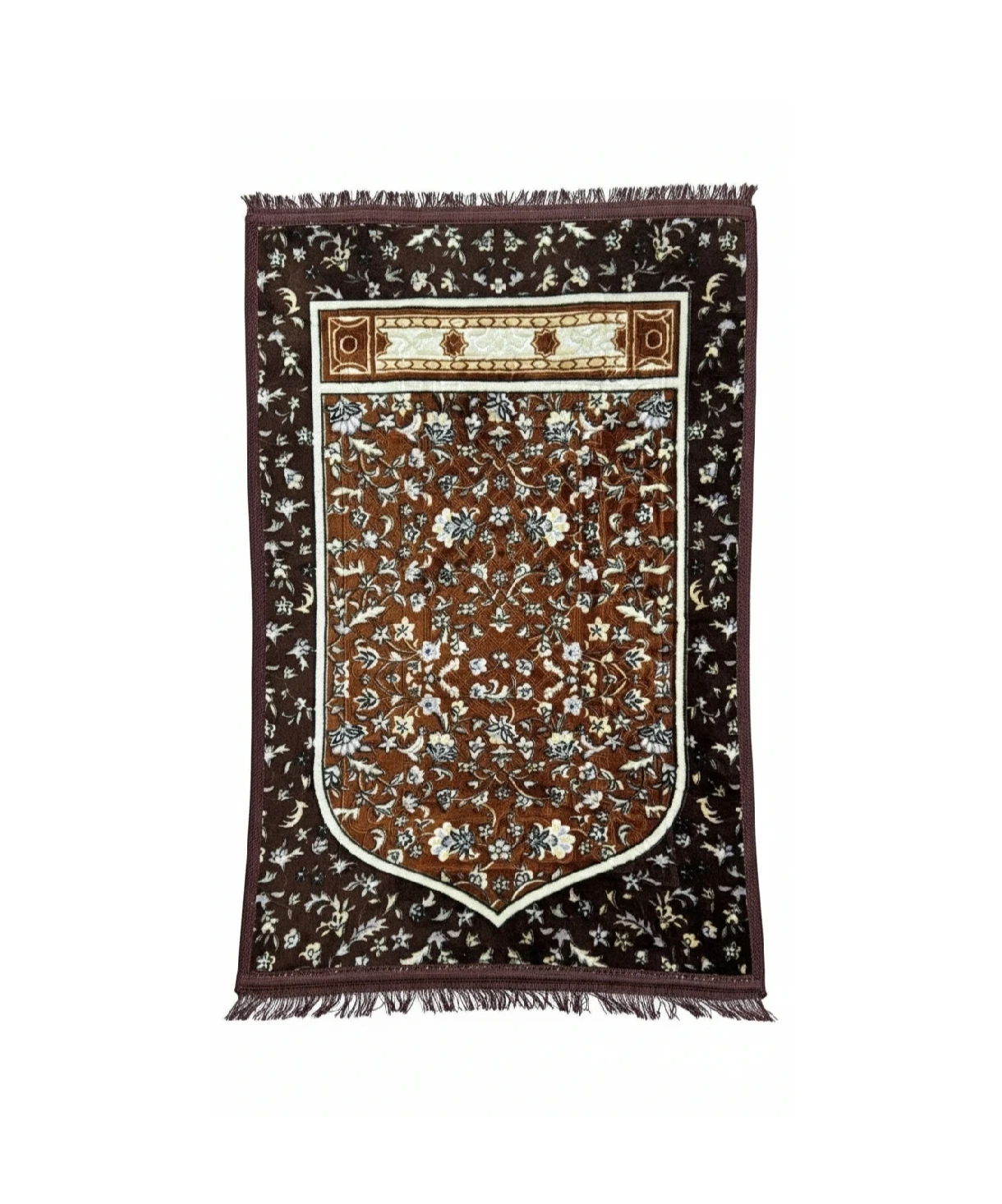 Soft Prayer Mat -Floral Pattern and Tassels