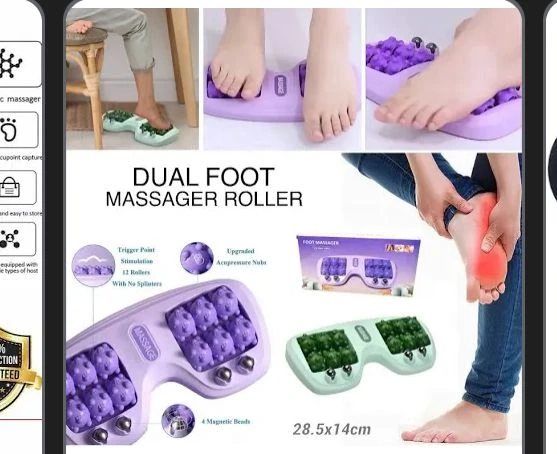 Dual Foot Massager Roller â€“ Relaxing Foot Massage Board