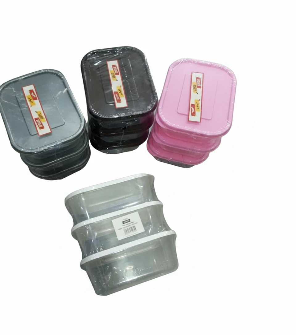 Plastic Storage Containers â€“ Set of 3