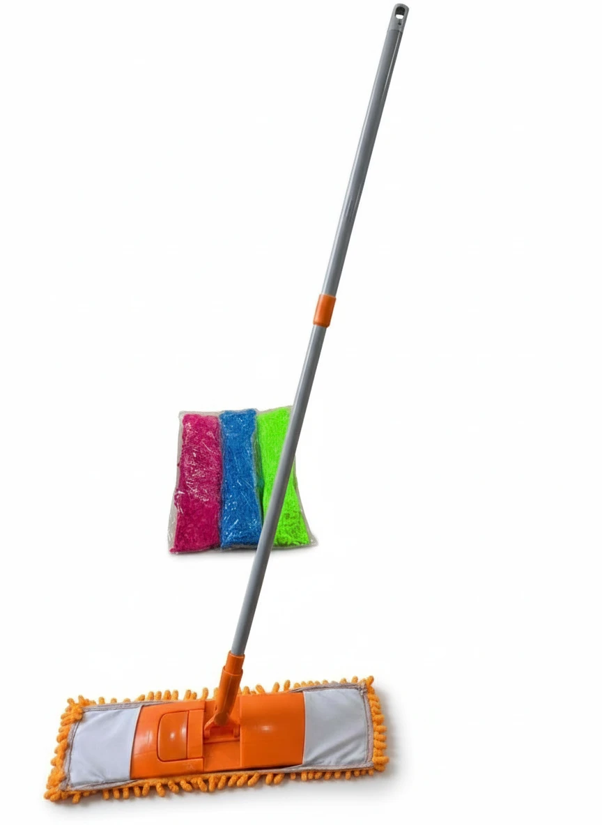 Microfiber Floor Mop with Adjustable Handle (Random Color)