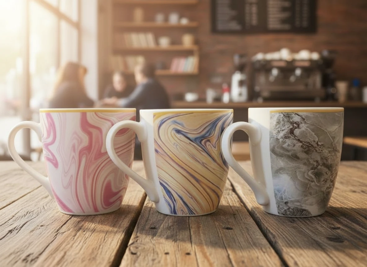 Ceramic Marble Pattern Coffee Mug