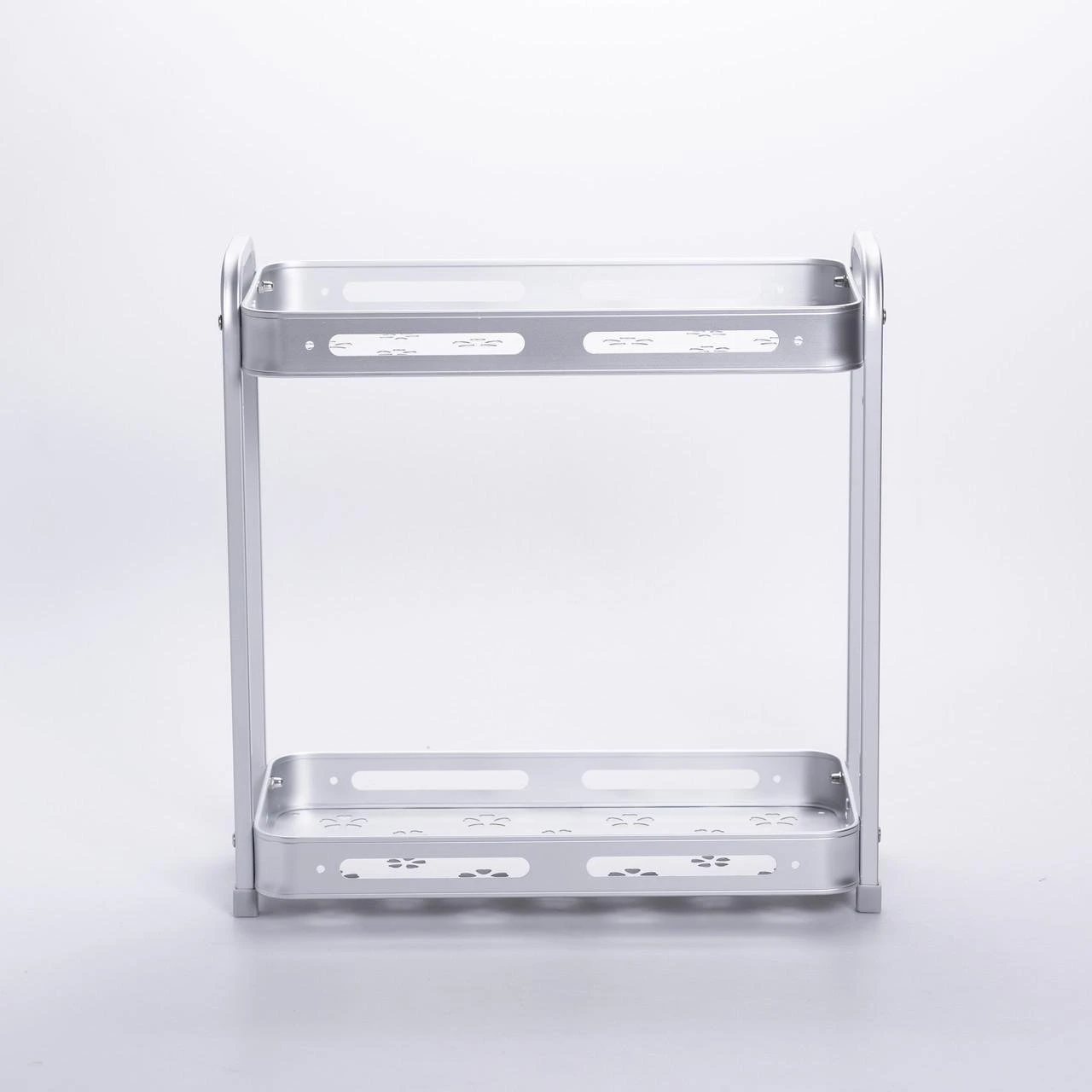 LEE ALUMINUM WALL MOUNTED BATHROOM STORAGE SHELF