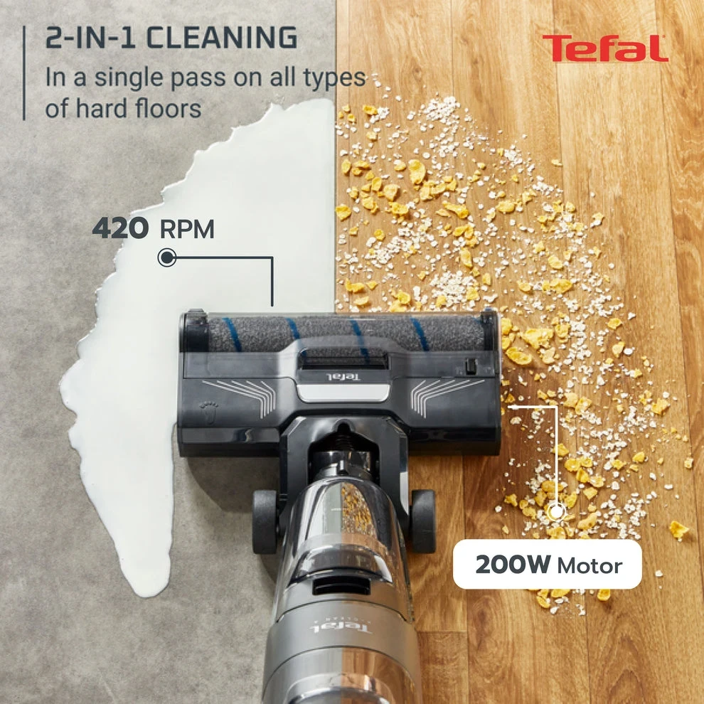 Tefal X-Clean 4 GF5035M0 Cordless Wet & Dry Vacuum Mop