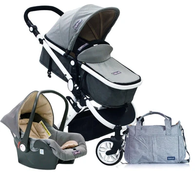 Optimal Ultimate Baby Set: Infant Car Seat + Stroller Set + Mom & Baby Bag