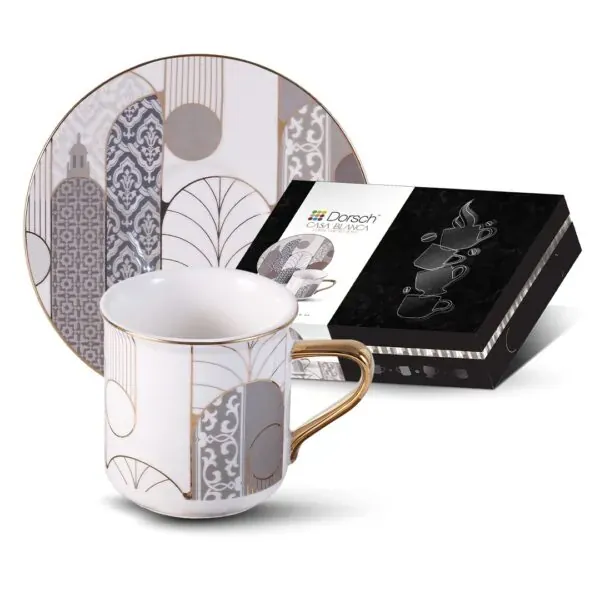 Casa-Blanca 12 Piece Coffee Cup Set, porcelain cups for home