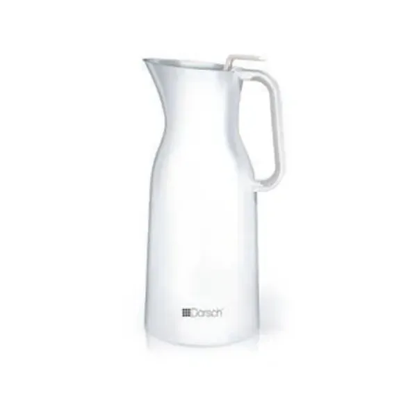 White 1.0L Vacuum Jug, Thermal Carafe for Hot and Cold Drinks