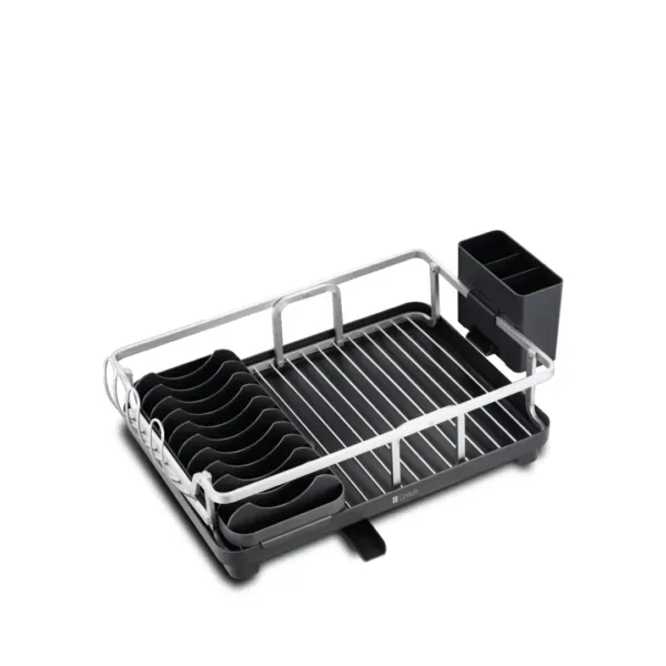 Aluminum 1-Tier Dish Rack for Kitchen Counter, dorsch