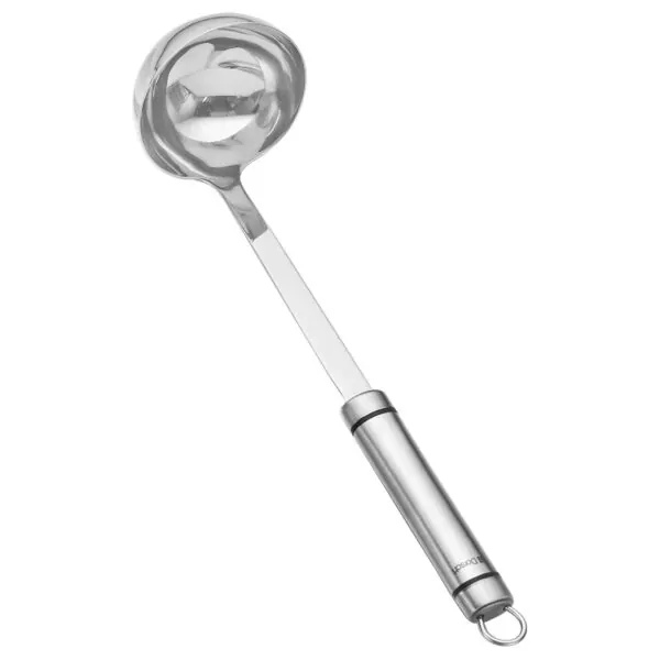 Large stainless steel ladle for soups and stews, 0.2 kg
