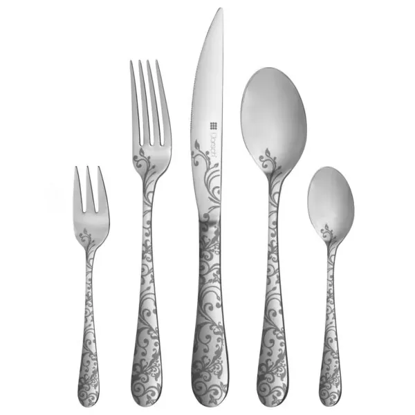 Victoria S 72-Piece Stainless Steel Tableware Set for 12 People, dorsch