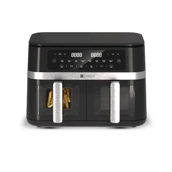 Double Air Fryer 8L with Dual Baskets, AF-820 by Dorsch