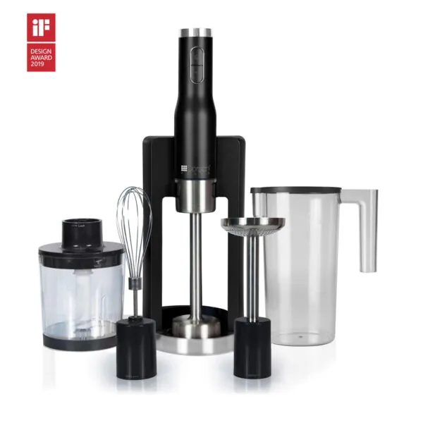 Hand Blender Set with Attachments, 800W, 6 Speeds, Stainless Steel - dorsch