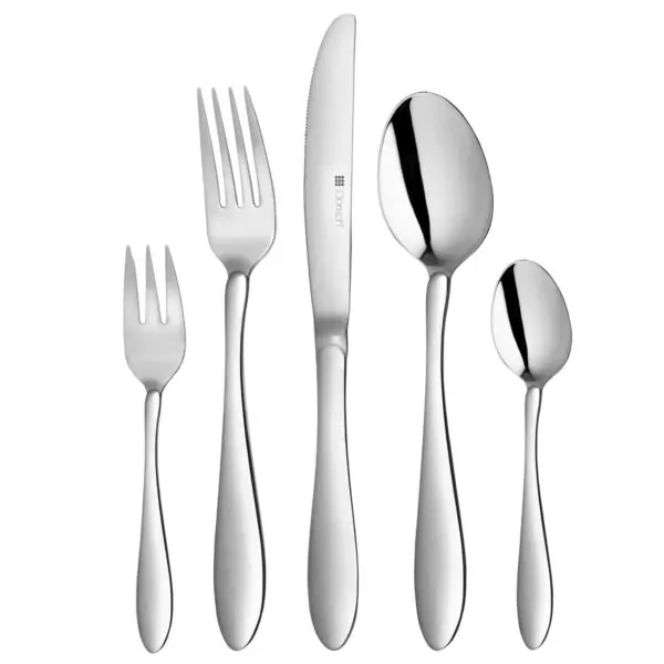 Lotus 72 Piece Stainless Steel Tableware Set for 12 People, dorsch