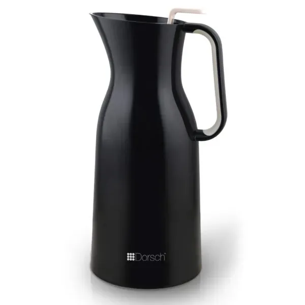 1.0L Black Vacuum Jug, Thermal Carafe for Hot and Cold Drinks, dorsch