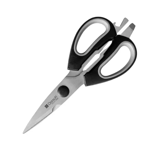 Multipurpose kitchen scissors for food, herbs, and poultry dorsch