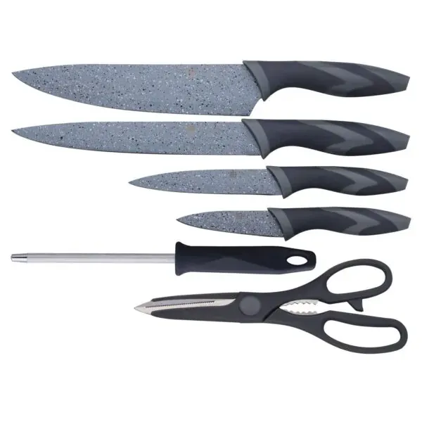 6 Piece Marble Knife Set with Stainless Steel Blades, Dorsch